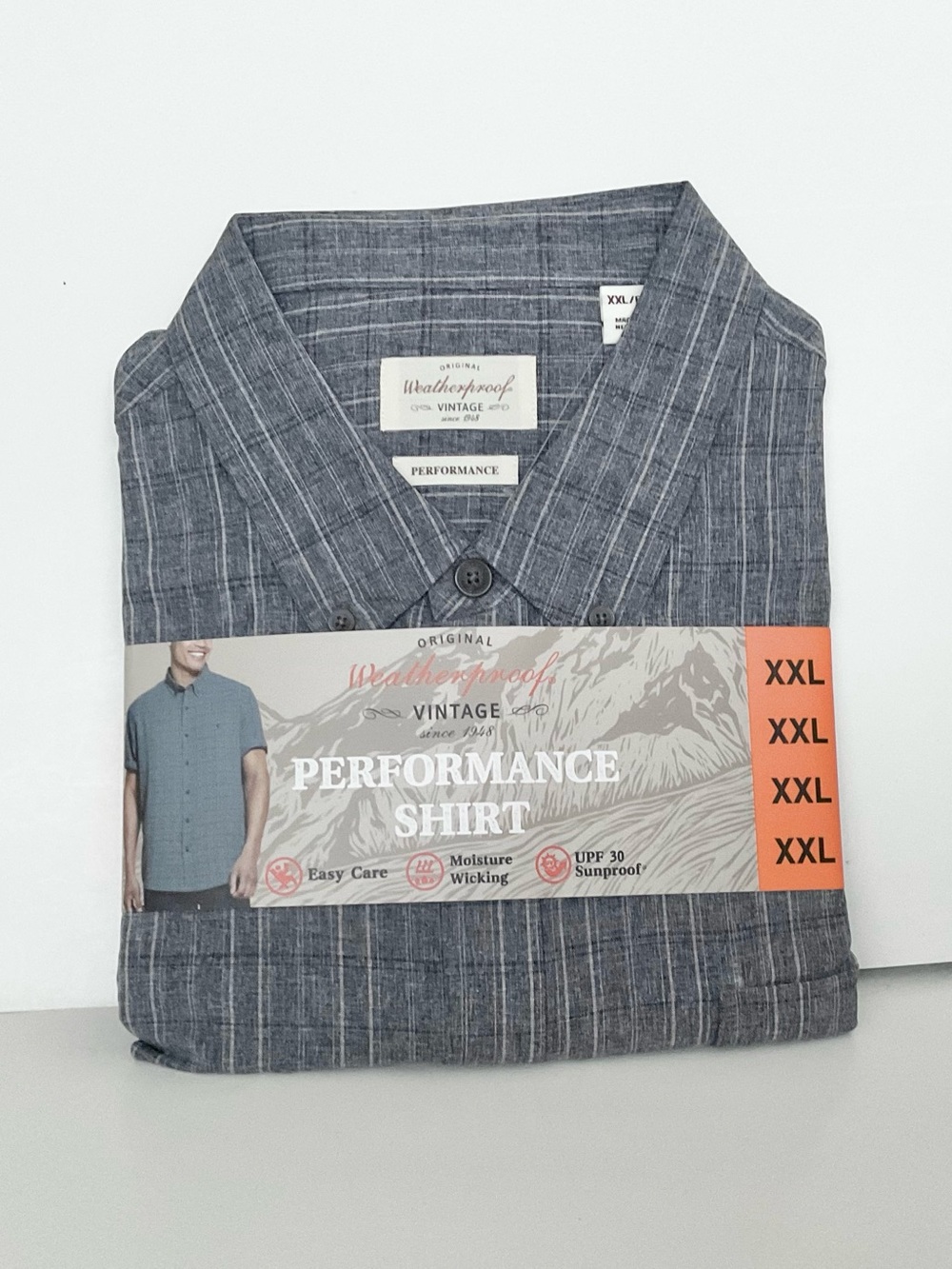 Weatherproof Vintage Men's Performance Short Sleeve Woven Shirt SPF30 NEW